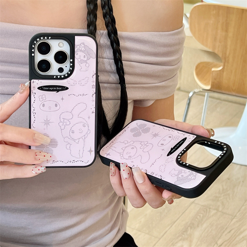 卡通像素四叶草美乐蒂适用iPhone16苹果15ProMax/14/13手机壳新款|undefined
