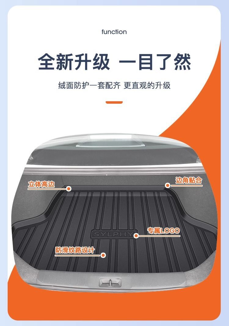 Suitable for Nissan Xuanyi Trunk Mat 24 14 Generation Encircled TPE Classic Original Trunk Mat Auto Supplies