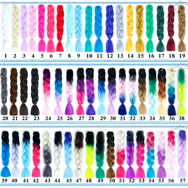 African Wig Big Braid Color Gradient Chemical Fiber Big Braid Hip Hop Dirty Braid Wig