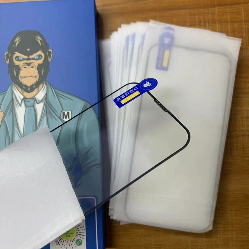 卸売り高アルミニウム静電気防止黒辺鋼化膜法箱セット全画面シルク印刷夜市露店フィルム知能探し膜|undefined