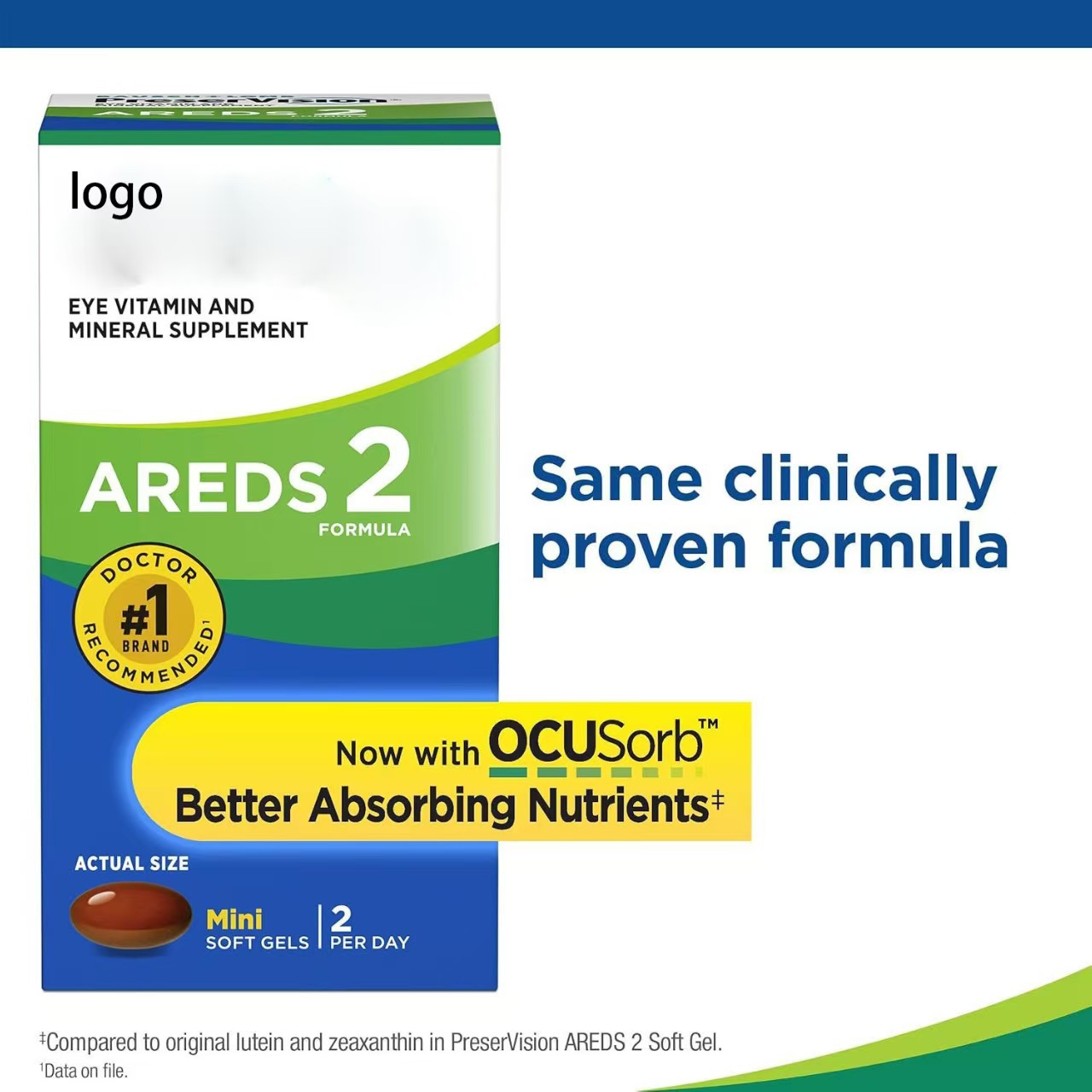 Cross-Border Tk Amazon Areds 2 Plus Multivitamin Supplement Mineral Soft Capsule Source Factory