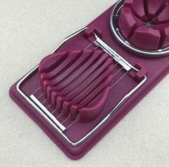 Double-headed egg slicer, stylish two-in-one egg cutter, multi-petal egg cutter
