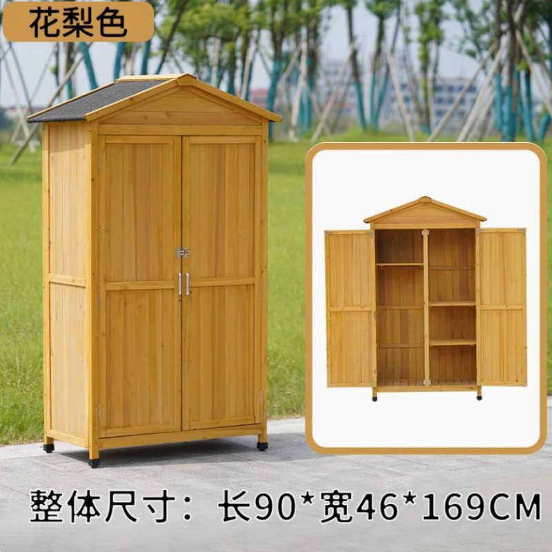 屋外ツールルーム収納キャビネット防雨日焼け止めガーデン中庭ゴミ箱キャビネット屋内バルコニー防水収納キャビネット|undefined