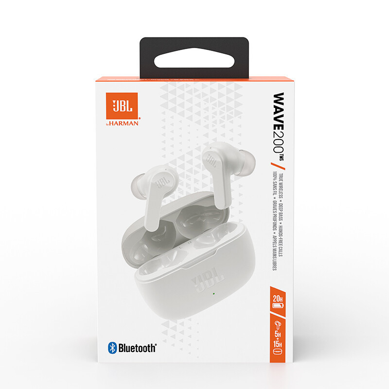 JBL Real Wireless Bluetooth headset semi-in-ear music game sports waterproof Wave 200TWS suitable JBL Real Wireless Bluetooth headset semi-in-ear music game sports waterproof Wave 200TWS suitable