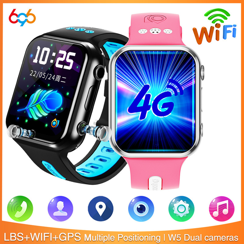 Cross-Border W5 Pro Kidsren's Smart Watch Wifi Android Sports Video Call Class Prohibited Phone Watch