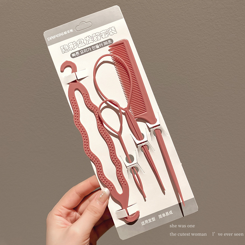 Mini cabello varilla de cabello broca de cabello pequeña niña atada cabello usar cabello perezoso artefacto de cabello trenzado