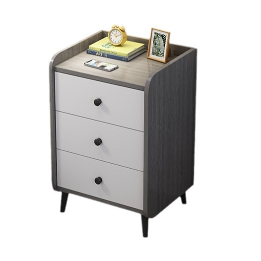 Mesita de noche simple de múltiples capas gabinete de noche luz dormitorio de lujo pequeño gabinete de almacenamiento simple cómoda mesita de noche