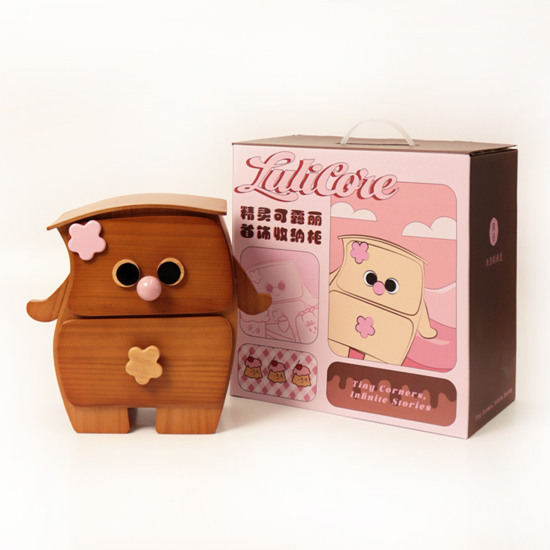 フルーツデザインの誕生日プレゼント、新築祝い、結婚祝い、ジュエリーボックス、無垢材のデスクトップ収納ボックス、親友へのシルクフラワー|undefined