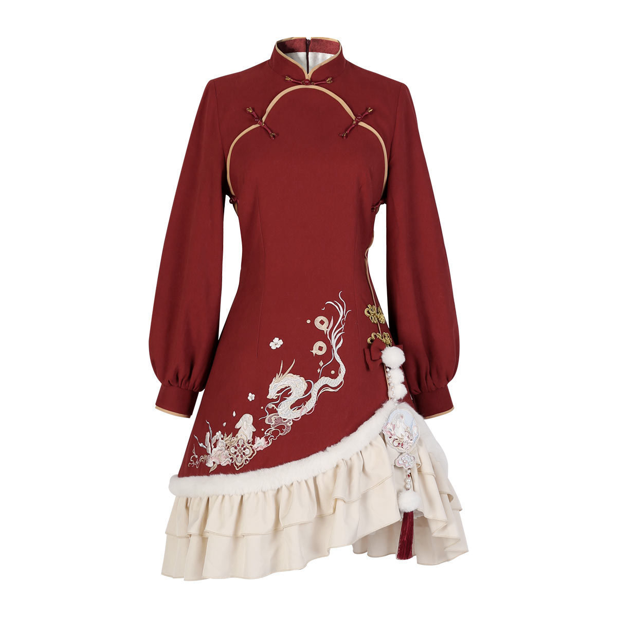 Diseño original nuevo estilo Ruitu Yinglong estilo chino Han Yuansu vestido de chaleco femenino traje 6926