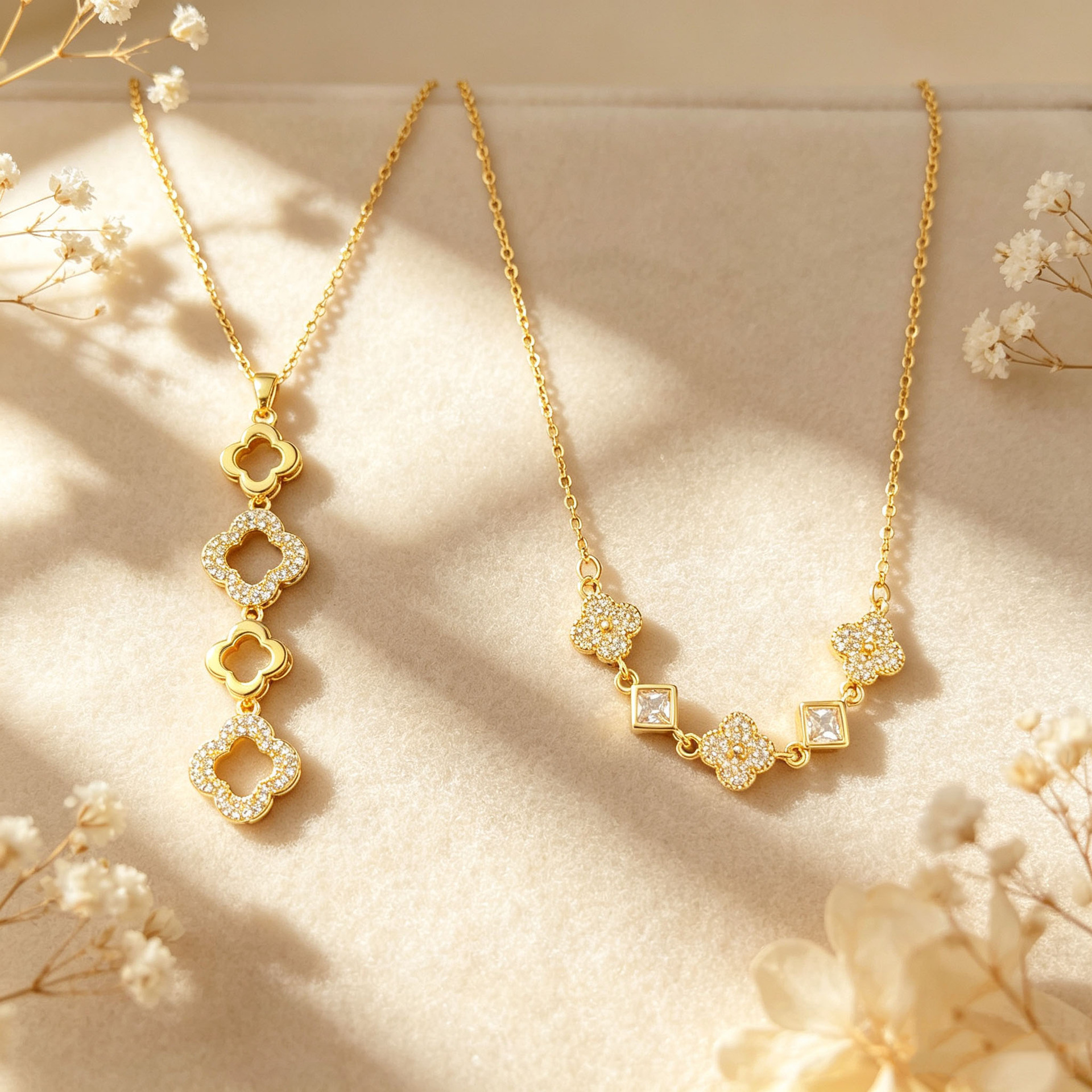 Luxury Full-Diamond Floral Clavicle Chain Y-Shaped Tassel Necklace with Cubic Zirconia Smile Pendant, Directly Supplied by Cross-Border Manufacturer