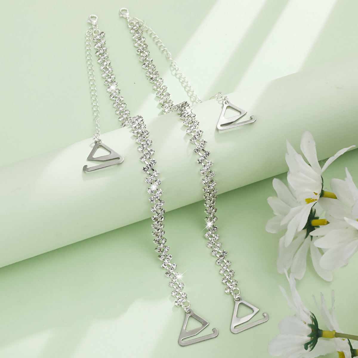 베벨 다이아몬드 실버