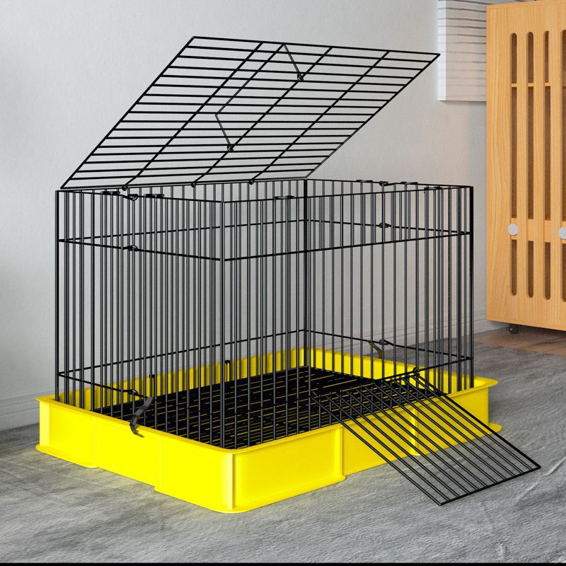 兔笼防喷尿笼宠物兔笼深盘密兔子笼荷兰猪笼兔笼子家用大号防溅笼
