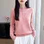 保暖打底半高领针织羊毛衫