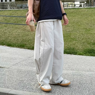 机能防水弯刀伞兵裤户外运动男夏季新款宽松薄款速干工装休闲长裤