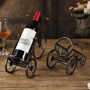Creative Iron Wine Rack Living Room Dining Room Entrance Decoration Wine Rack Storage Rack Ornaments Storage Rack Iron Crafts
