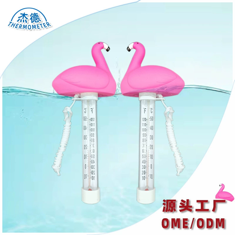 Стеклянный термометр для детского бассейна, термометр для ванны с мультяшными животными, указатель температуры воды для детей