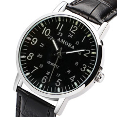 AMORA廠家男女表禮品手錶批發watch簡約時尚鋼帶石英 男士手
