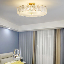 輕奢主卧室吸頂燈法式復古簡約后現代創意貝殼次卧房間意式燈具