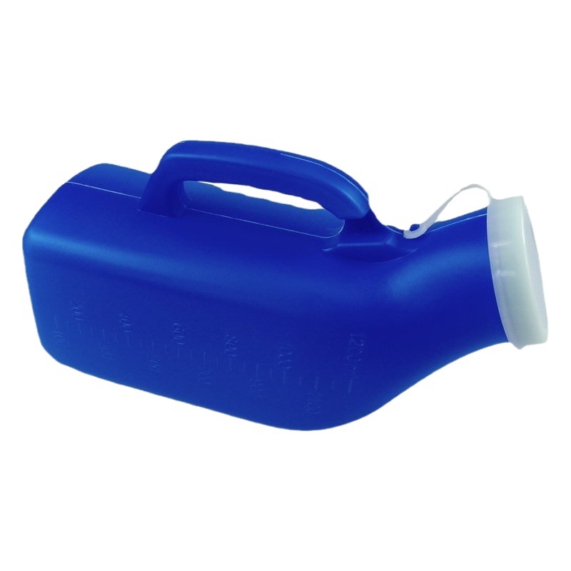 Plastic urinal wholesale for the elderly with scale men's and women's household urinal with lid travel car bed pot