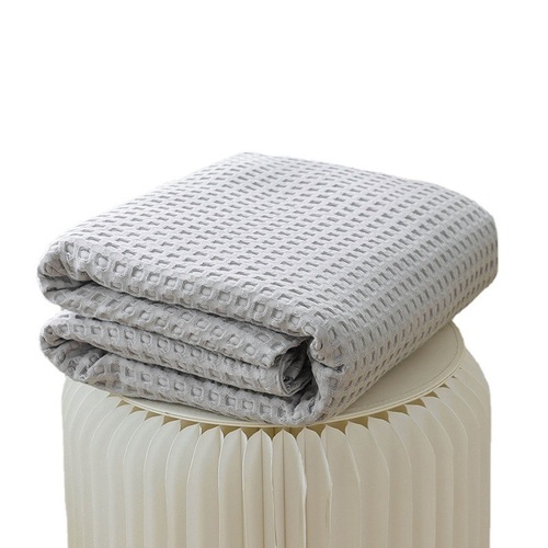  New Waffle Cotton Gauze Blanket Pure Cotton Towel Quilt Air Conditioning Blanket Office Lunch Break Blanket Wholesale Group Purchase