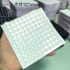 Transparent hemispherical 10*4mm; silicone, rubber