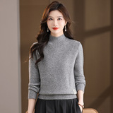 半高领红毛衣女本命年洋气中青年妈妈冬季内搭针织衫2025新款女装，女装针织衫/毛衣，妃慕昵服饰