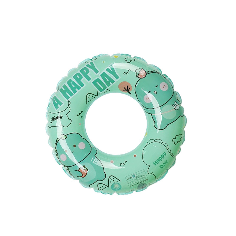 Nuevo anillo de natación para padres e hijos red retro doble bolsa de aire bajo la axila verde engrosado anillo flotante inflable al aire libre