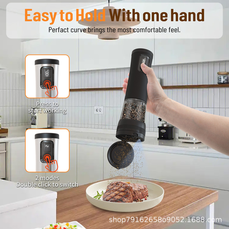 グラインダーキッチン用品電動グラインダー充電式ペッパーミル電動グラインダー|undefined