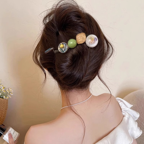 Summer Twist Clip Hair Accessories Set Cute One-Word Hair Clips Simple Lazy Hairpin Hairstyles Women's Headwear