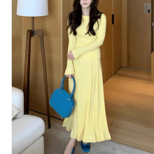 早秋穿搭套装裙女2025新款高级感时尚气质打底针织半身裙子两件套