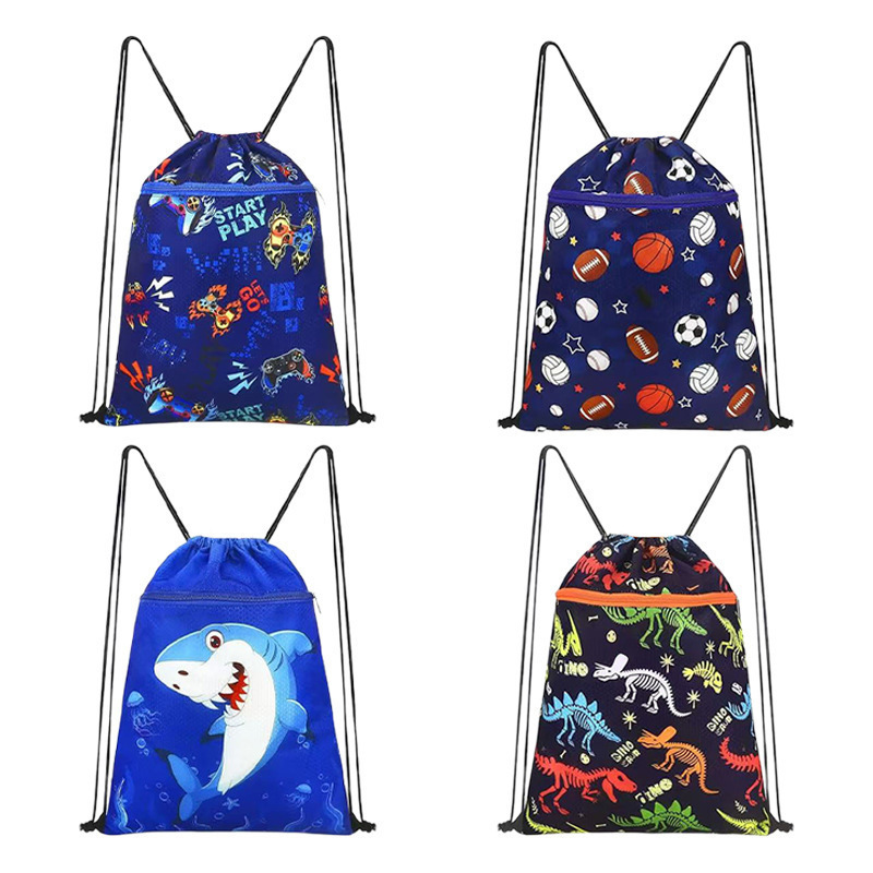 Amazon Cross-Border Best-Selling Children's Cartoon Waterproof Fabric Portable Drawstring Bag Factory Direct Sale Storage Backpack Amazon Cross-Border Best-Selling Children's Cartoon Waterproof Fabric Portable Drawstring Bag Factory Direct Sale Storage Backpack