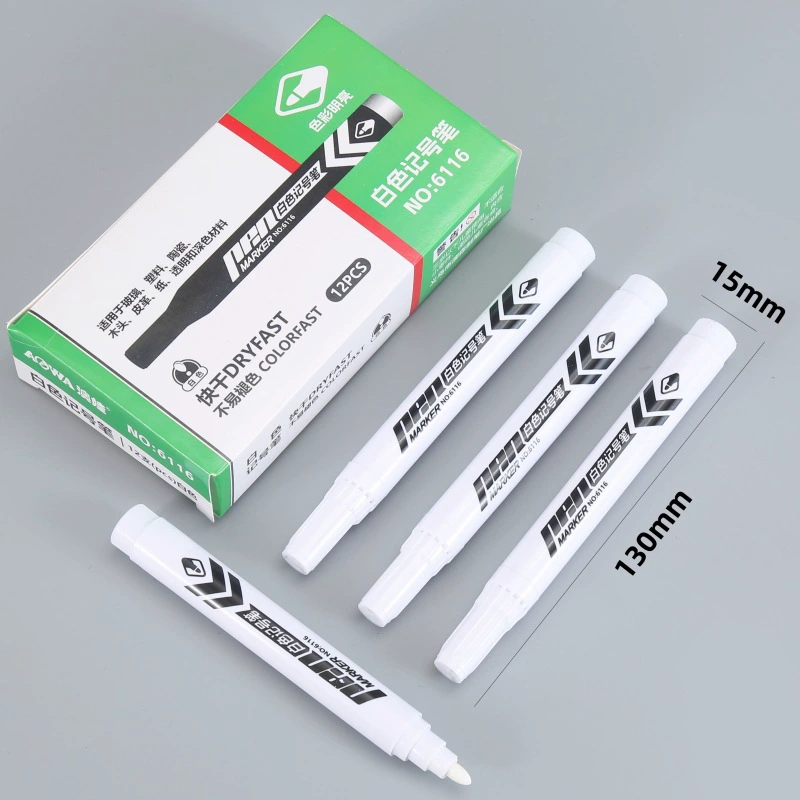 Белый маркерная ручка большой емкости с концентрированным маслом водонепроницаемый и быстросохненький