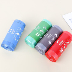 Household disposable garbage bags, perforated colorful plastic cleaning bags, thick kitchen office sorting garbage bags