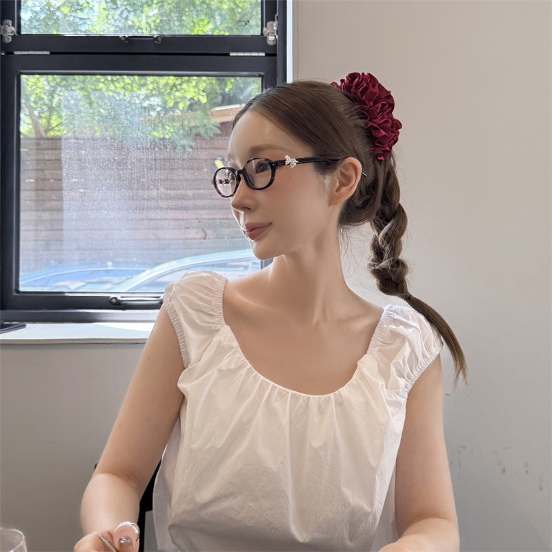 且茉~美的轻而易举~重工绣球发圈新款头饰发饰小红书气质甜美肠圈|undefined