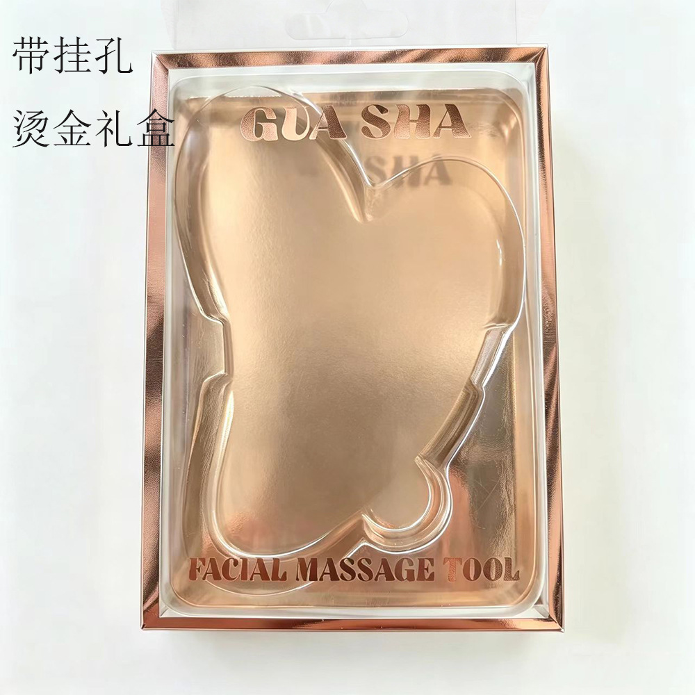 Fábrica de masaje facial en forma de corazón verde phoenix placa de masaje mayorista universal de todo el cuerpo rodillo de masaje de cuello meridiano