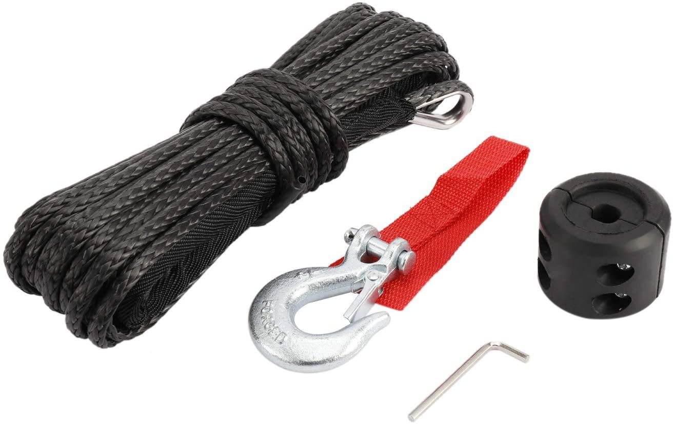 6Mmx 15m Winch Rope Uhmwpe Trailer Rope Beach Vehicle Ultra-High Molecular Weight Polyethylene Atvutv