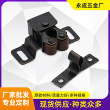 工厂直供门夹卡扣碰珠橱柜合页卡式碰扣双轮弹簧卡扣矮高脚门夹扣