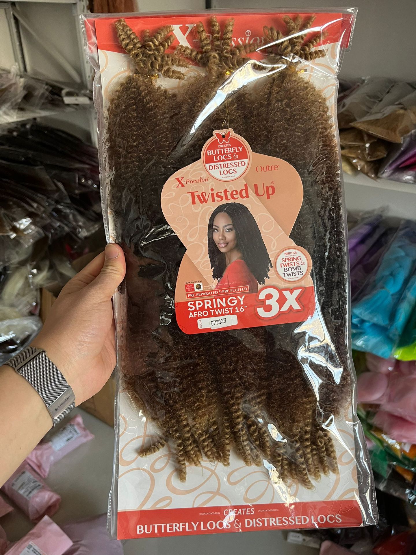 3X peluca de oruga rasgada a mano Afro Twist Kinky Marley Bulk Hair Juego de tres piezas