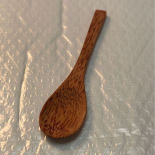Vietnam Coconut Wooden Spoon Factory Wholesale Hainan Solid Wood Wooden Handle Household Japanese Style Soup Spoon Ice Cream Disposable Spoon