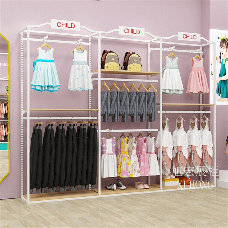 童装店用的货架 房型形儿童服装展示柜母婴店货柜产品展台陈列架