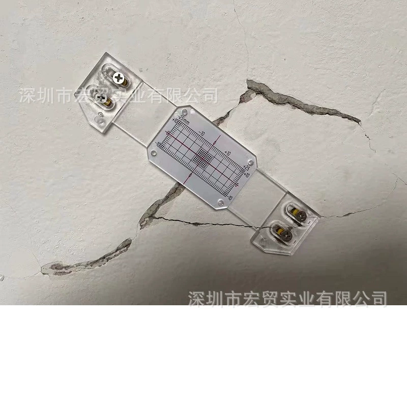 Новая измерительная линейка шва Строительная стена стандартный монитор трещины акриловый угол трещина сравнение суппорта трансграничный