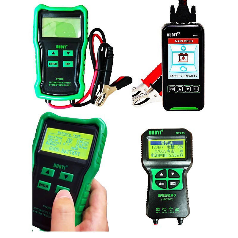 英文蓄电池电瓶检测分析仪DY219多一221寿命12V24V容量220B