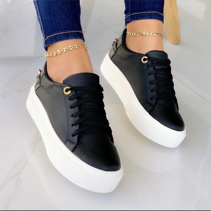 Women's Sports Solid Color Round Toe Sneakers display picture 1