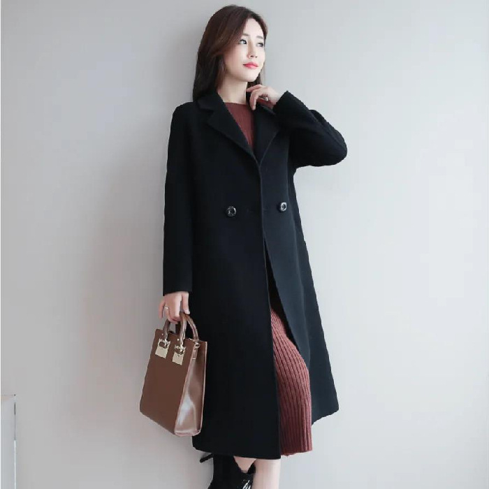 Women's Stylish Wool Coat - Red / S&&Red&&S/Coat (single piece)