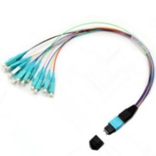 Mpo Module Box 24-Core Box Wiring: 2*12-Core Mpo/Upc(Male)-Lc-Multi-Mode- 0.35m , Standard