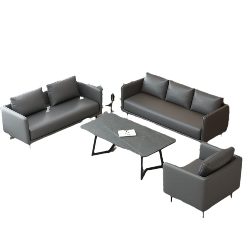Sofá de oficina 4s tienda de ocio trabajo de negocios recepción de invitados descanso sala de espera negociación de la placa de roca sofá combinado