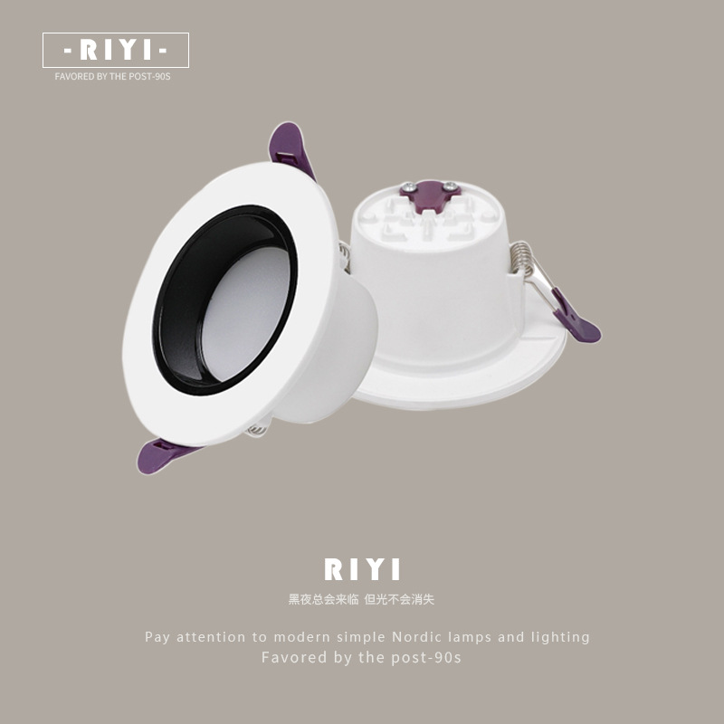 FUENTE Fábrica al por mayor sin cabeza lámpara de techo profundo antideslumbrante COB Spotlight downlight hogar incrustado sala de estar tubo LED