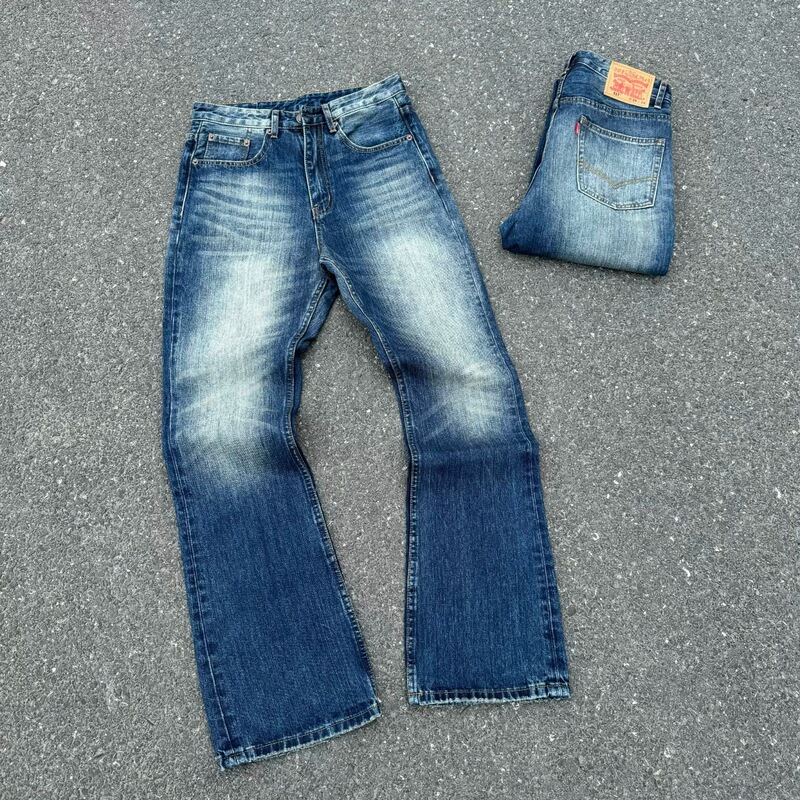 High-End Fashion Casual Washed Vintage Flared Jeans Cleanfit Unisex Trendy Versatile Long Pants High-End Fashion Casual Washed Vintage Flared Jeans Cleanfit Unisex Trendy Versatile Long Pants