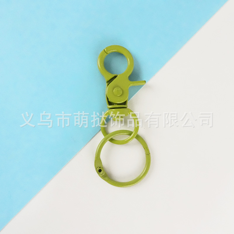 彩色金属手工烤漆钳扣钥匙扣卡圈钥匙圈diy玩具饰品首饰配件|undefined