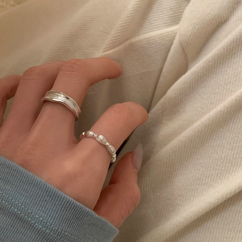 South Korea new plain ring ring female niche ins high sense opening adjustable ring wholesale foreign trade cross-border ring South Korea new plain ring ring female niche ins high sense opening adjustable ring wholesale foreign trade cross-border ring